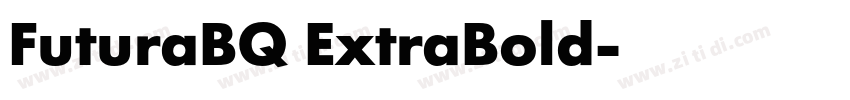 FuturaBQ ExtraBold字体转换